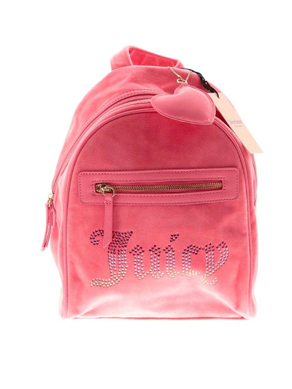Juicy Couture "Big Splash" Pink Lemonade Velour Backpack NWT